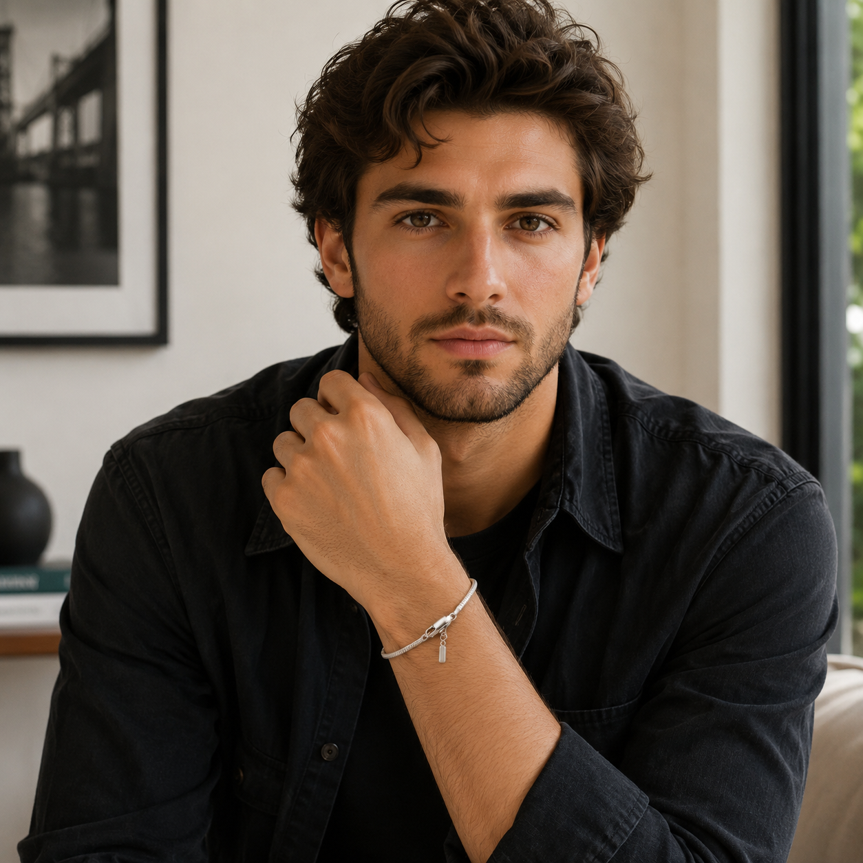 Emanco™ Gold Snake Chain Bracelet – Bold Simplicity for the Modern Man